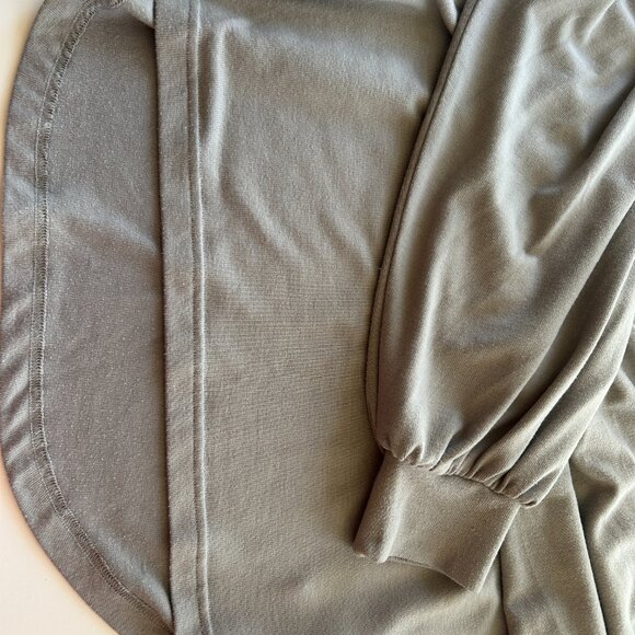 Varley Brannon Ribbed Crewneck Long Sleeve Pullover Gray Sweatshirt, Size Med - Picture 10 of 10